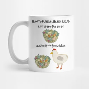 How to Make Vegan Chicken Salad Veganism Funny Mug